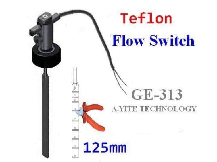 Teflon Plastic Paddle Flow Switch