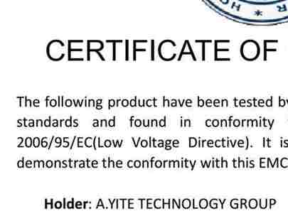 CE Certificate of Flow Switch